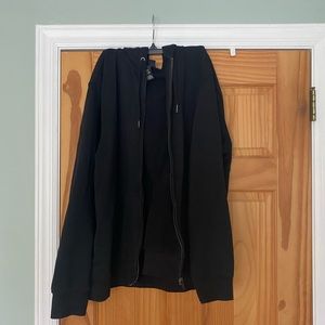 Black h&M zip hoodie